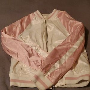 Pink and white jacket size m ashely by 26 internat